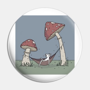 Mushroom hammock dog Pin