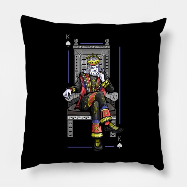 Card King Pillow by adamzworld