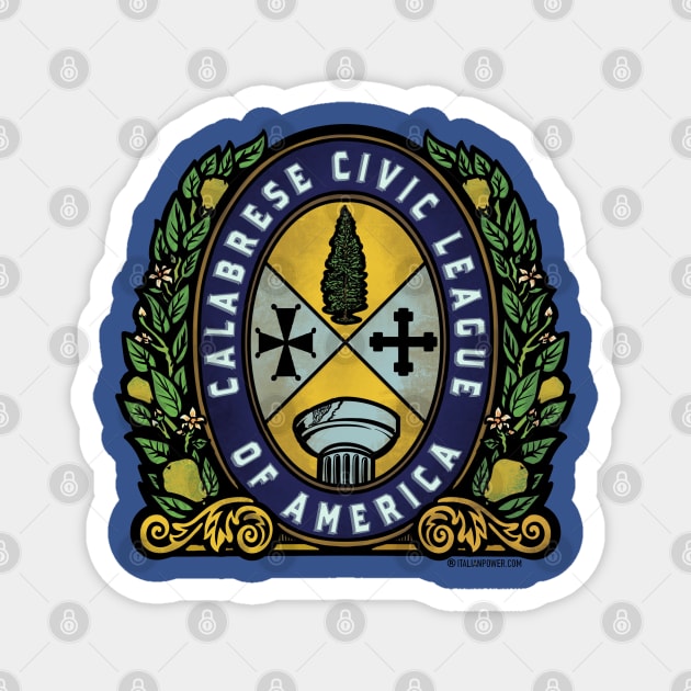 Calabrese Civic League of America Magnet by ItalianPowerStore