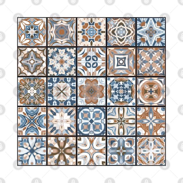 Mosaic tile tribal pattern by IrinaGuArt