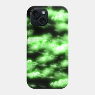 Green Clouds - Night Sky Phone Case