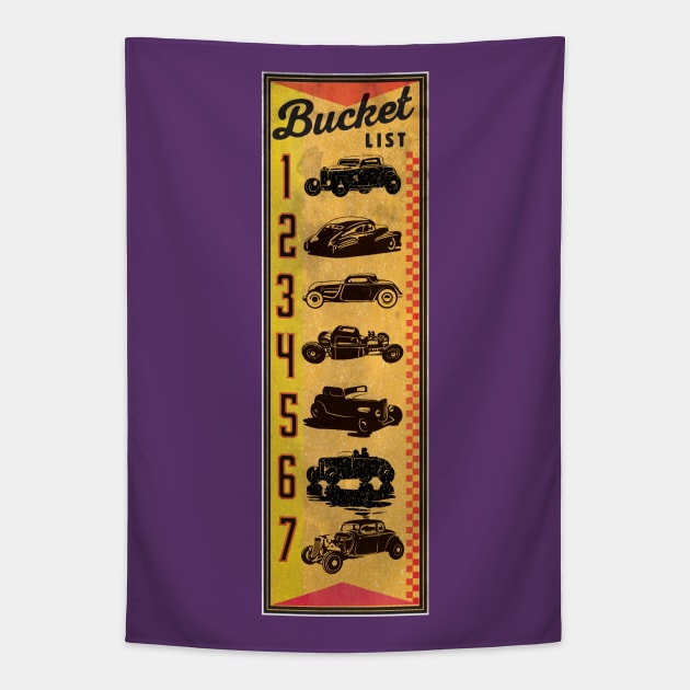 Bucket List Tapestry by Midcenturydave