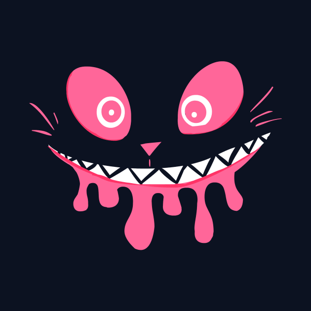 Slimey Drooling Creepy Cat Face by sky665