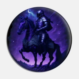 "Warrior of the Night: A Magical Warrior Embracing Splendor" Pin