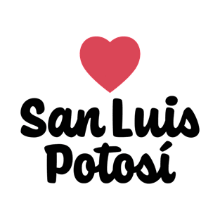 San Luis Potosí Mexico Heart Script T-Shirt