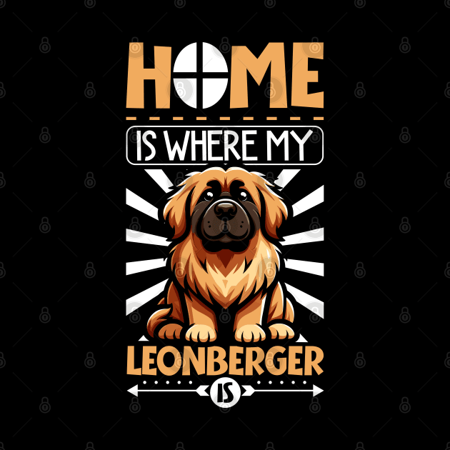 Home is with my Leonberger by Modern Medieval Design