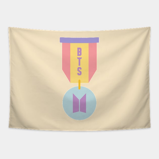 BTS pastel medal Tapestry by Oricca