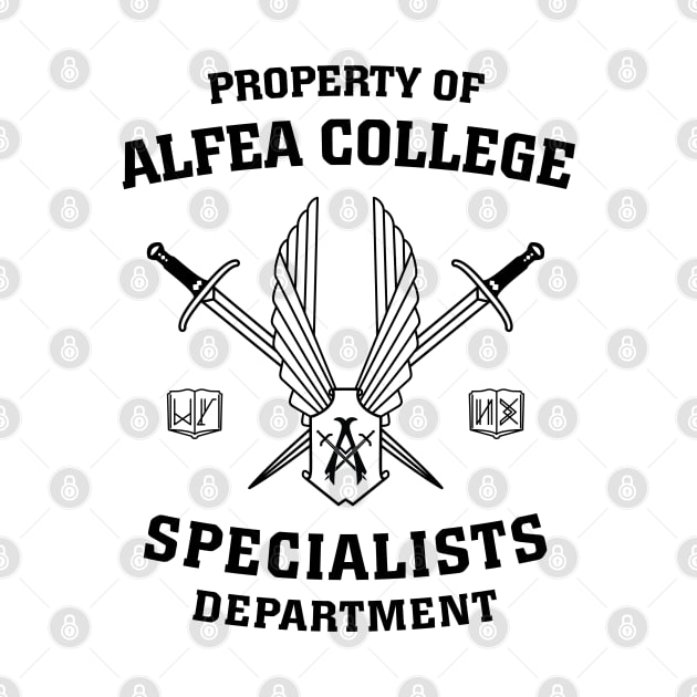 Property of Alfea College: Specialists Department by BadCatDesigns