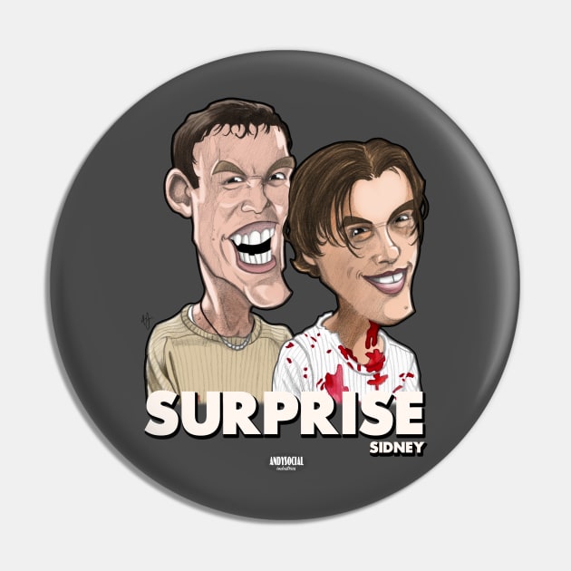 Billy Loomis & Stu Macher Pin by AndysocialIndustries