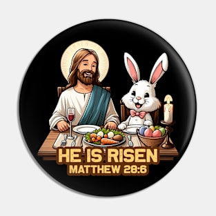 Matthew 28:6 He Is Risen Pin