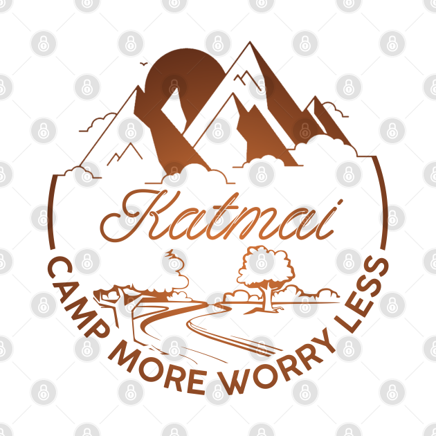 Discover Katmai national park family camping. Perfect present for mother dad friend him or her - Katmai - T-Shirt