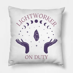 Lightworker on Duty Pillow