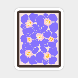 purple flowers Magnet