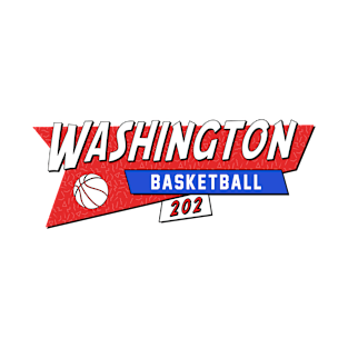 Washington 90s Retro Basketball T-Shirt