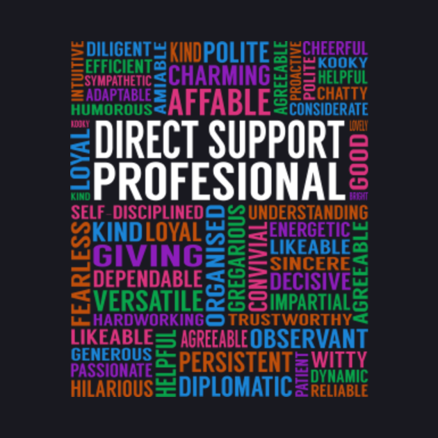 Direct Support Profesional Job Direct Support Profesional Baseball TShirt TeePublic