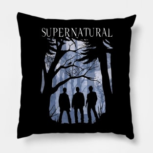 Supernatural Silhouettes Logo Pillow