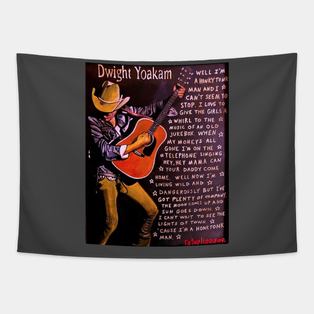 Dwight Yoakam Tapestry by Raybomusic01