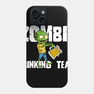 Zombie Drinking Team White Phone Case