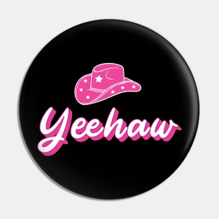 Yeehaw Pink Cowboy Hat Pin