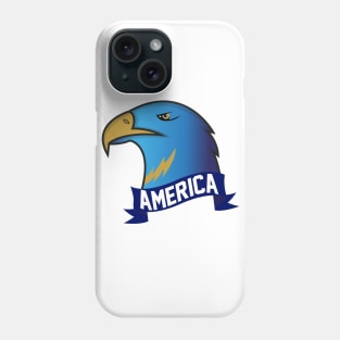 Mascot America Eagle Blue Phone Case