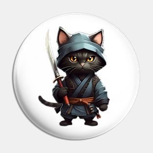 Ninja Kitty Pin