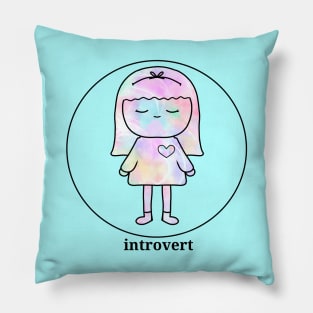 Introvert Girl Pillow