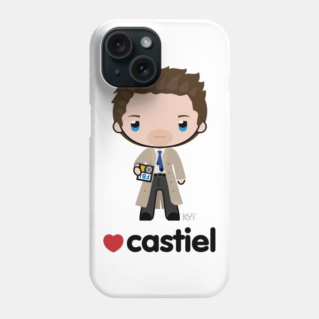 Love Castiel - Supernatural Phone Case by KYi