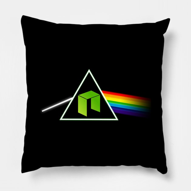 NEO Prism Cryptocurrency Pillow by Cryptolife