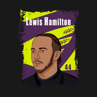 Lewis Hamilton Illustration Tribute T-Shirt