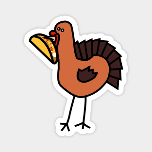 Thanksgiving Turkey with Taco Magnet