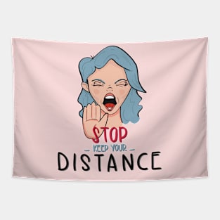 Keep your Distance Tapestry