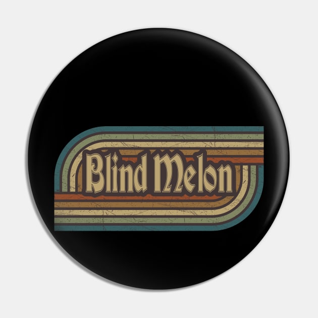 Blind Melon Vintage Stripes Pin by paintallday