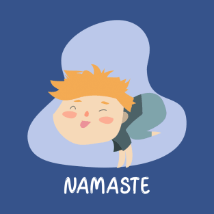 Little Yoga Namaste Boy T-Shirt