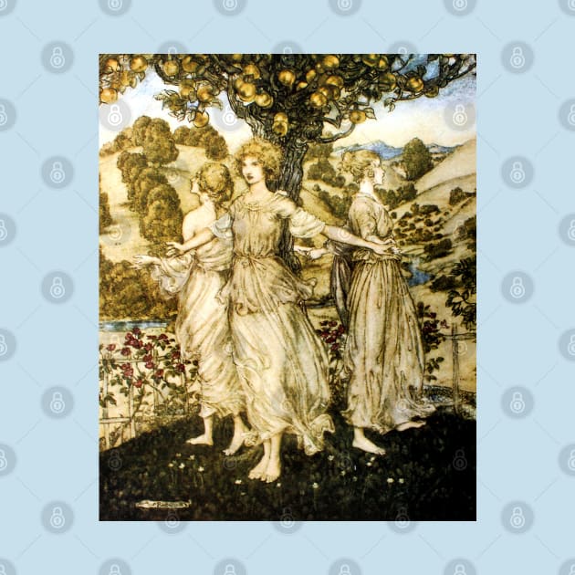 Daughters of Hesperus - Arthur Rackham by forgottenbeauty