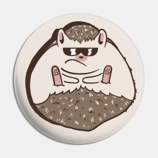 cool hedgehog Pin