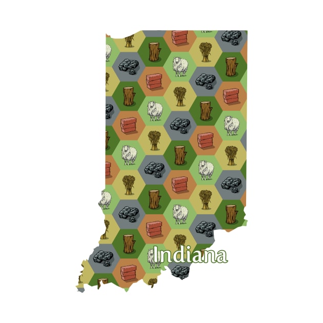 Indiana State Map Board Games by adamkenney