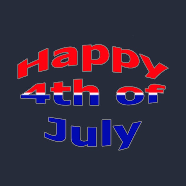 Happy 4th of July USA Patriotic by Creative Creation