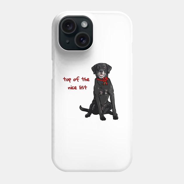 Labrador Christmas Phone Case by Underbite Boutique