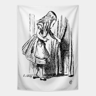 Alice in Wonderland | Alice Finds the Door to Wonderland | Vintage Alice | Tapestry