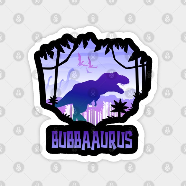 Bubbasaurus T-Rex Bubba Saurus Matching Dinosaur Magnet by PinkyTree