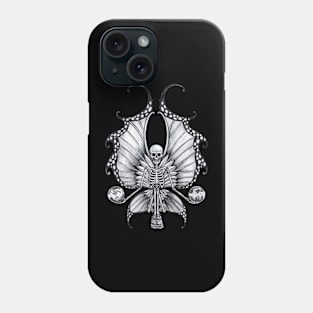 Fairy skeletons surrealist tattoo. Phone Case