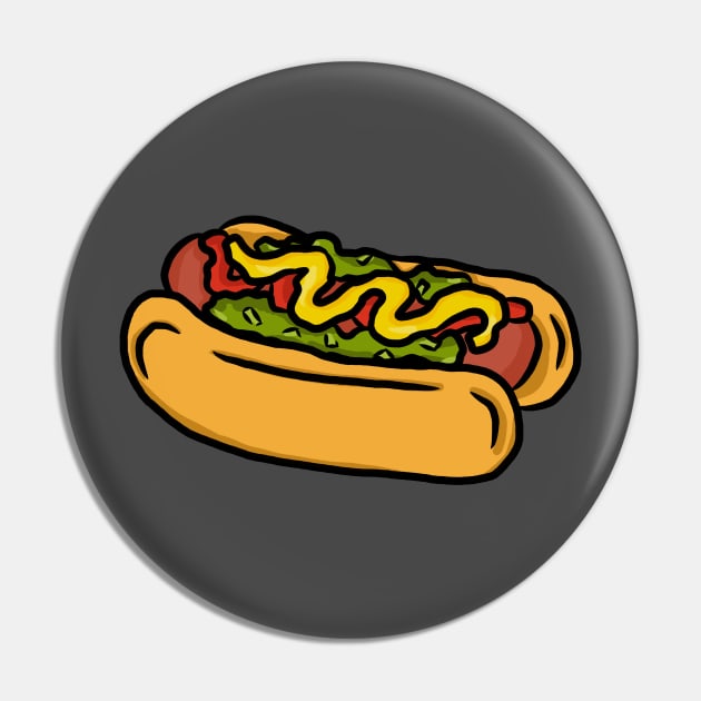 Hotdog Day Pin by RoserinArt