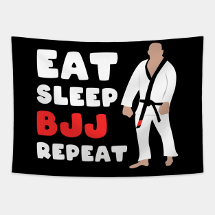 Eat, sleep, bjj, repeat - brazilian jiu-jitsu Tapestry