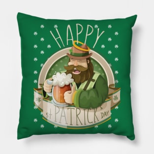 Happy St. Patrick's Day Gift Pillow