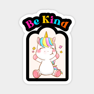 Be Kind Unicorn Design Magnet