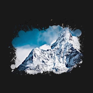 Snowy mountain artwork T-Shirt