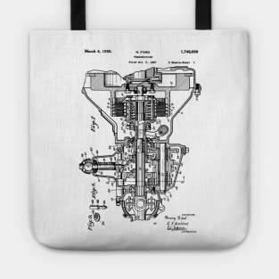 Henry Ford Transmission Patent Black Tote