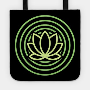 Lime Lotus Tote