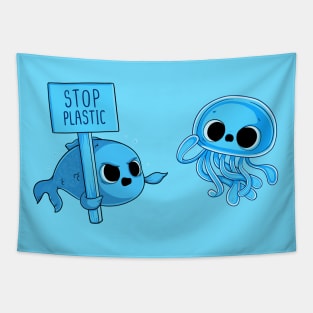 Stop Plastic! Tapestry