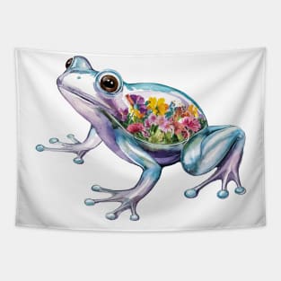 Flower Belly Frog Tapestry